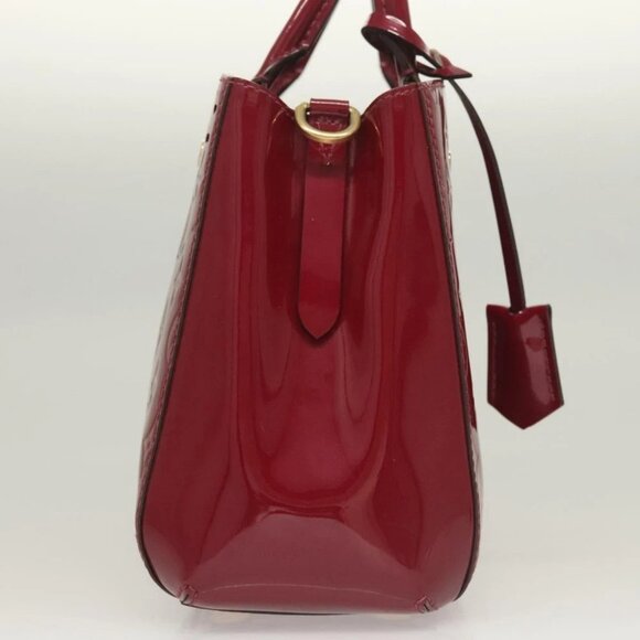 LOUIS VUITTON Vernis Montaigne BB Hand Bag 2way Rose Andian - Picture 5 of 15